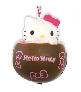 Hello Kitty Squishy Mascot Chocolate Pink