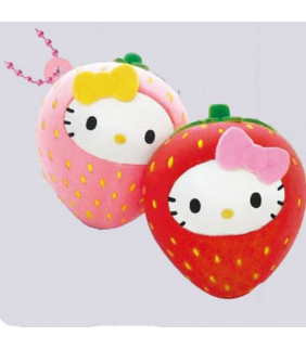 Hello Kitty Squishy Mascot Twin Strawberry