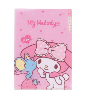 My Melody Clear File with Index: A4