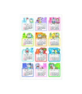 I'm Doraemon Sticker Calendar: 2018