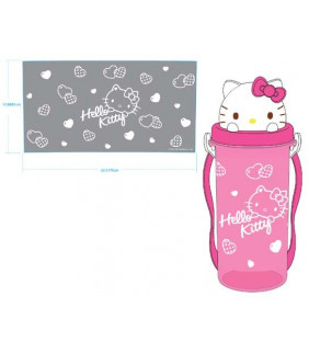 Hello Kitty Water Bottle Dc Cap Pink Heart