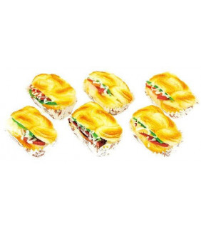 Assorted Squishy Toy Sandwich Shape