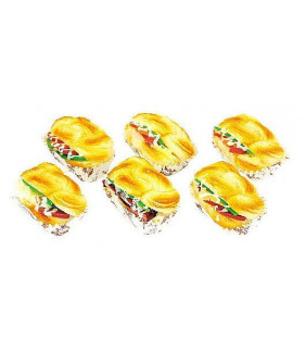 Assorted Squishy Toy Sandwich C Shape