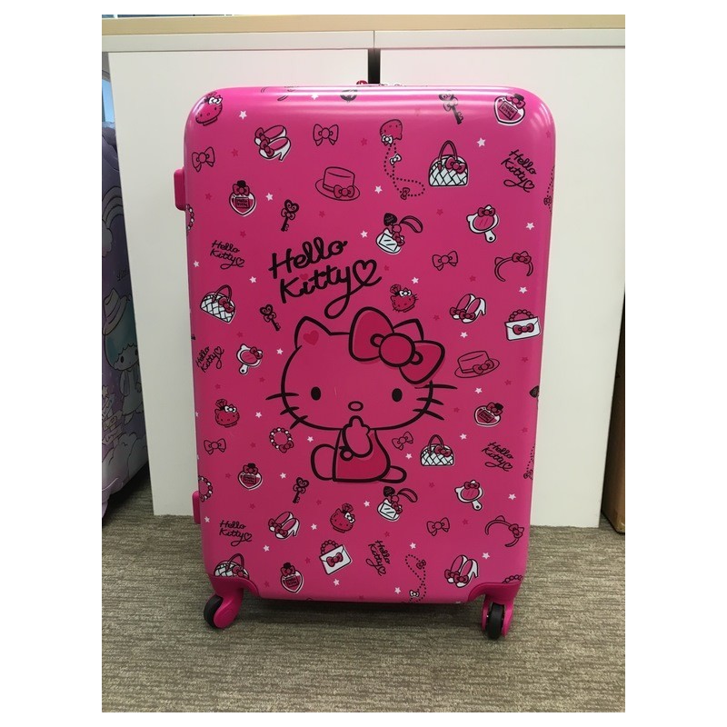blue 38 x 55 x 20 cm Blue Hello Kitty Bow Of Hello Kitty Cabin Suitcase - 3191723 