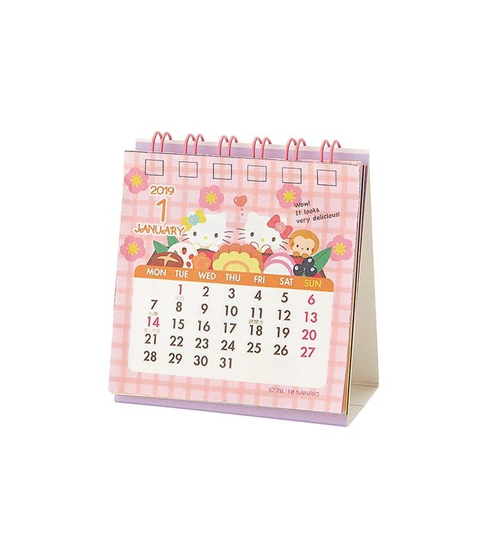 Hello Kitty Mini Desk Calendar 2019 The Kitty Shop