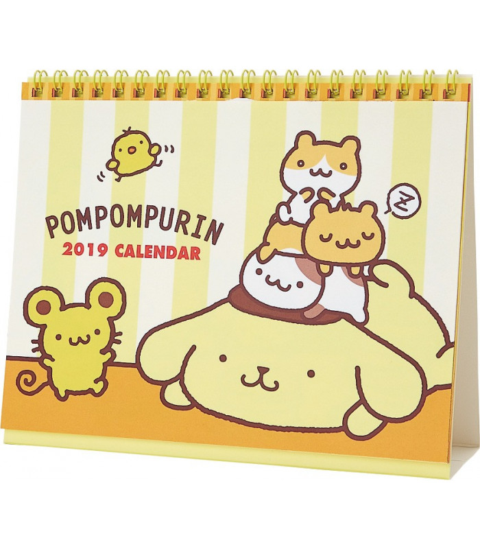 Pompompurin Desk Calendar 2019 The Kitty Shop