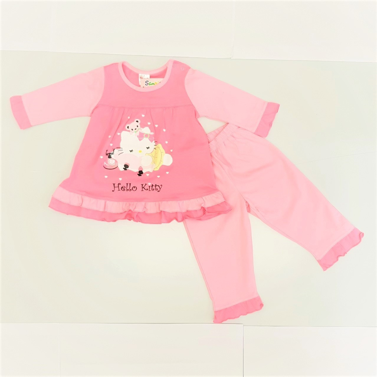 hello kitty baby pajamas