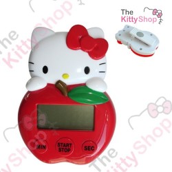 Hello Kitty Die-Cut Digital Kitchen Timer: Red Apple