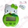 Hello Kitty Die-Cut Digital Kitchen Timer: Green Apple