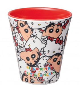 Hello Kitty Melamine Cup X Crayon Shinchan