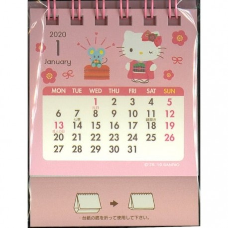 Hello Kitty Mini Desk Calendar 2020 The Kitty Shop
