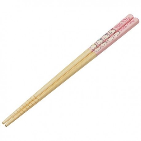 Red Sanrio Hello Kitty Wooden Chopsticks 21 cm with anti-slip