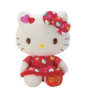 hello kitty valentine plush