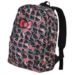 Hello Kitty Backpack Face Large Black