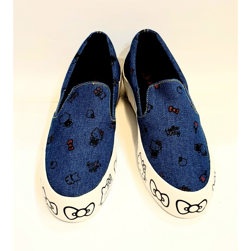  Hello  Kitty  Adult  Slip On Shoes  Large Denim The Kitty  Shop