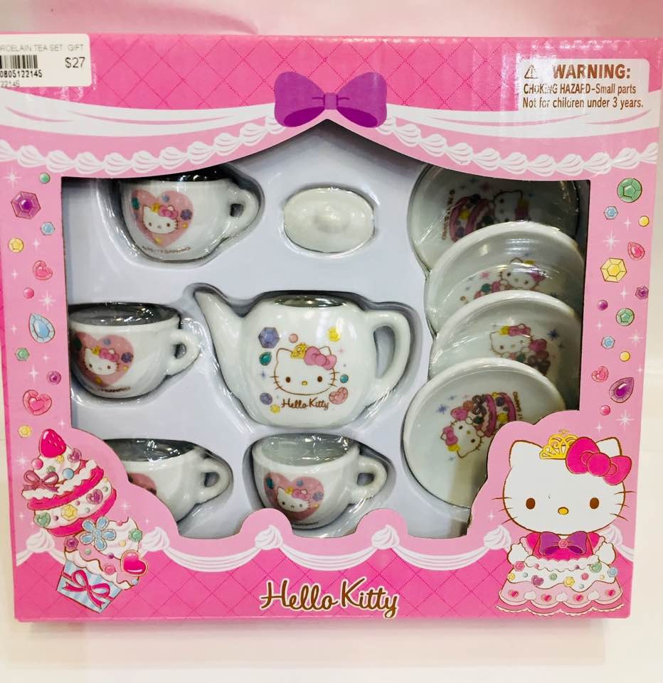 Sanrio Hello Kitty 15 Piece Porcelain Tea Set for sale online 