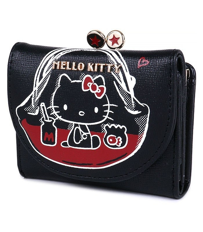 black hello kitty wallet