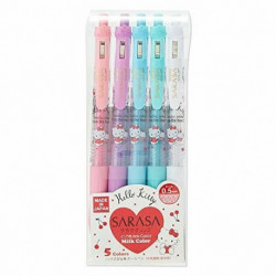 Hello Kitty SARASA 5Pcs Ballpoint Pen Set:
