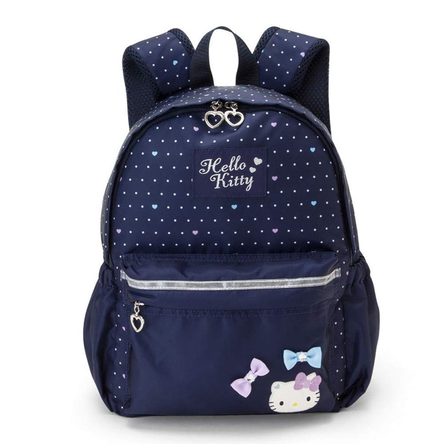 Hello Kitty Backpack: Medium Navy Dot - The Kitty Shop