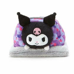 Kuromi Mini Mascot Plush And Kotatsu Blanket Set :