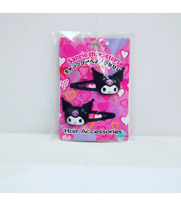 Kuromi Hair Clip 2P - The Kitty Shop Kuromi Hair Clip 2P - The Kitty Shop