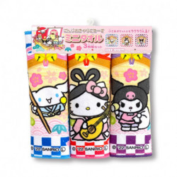 Assorted Characters Mini Towel 3P Set Seven Lucky Gods