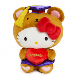 Hello Kitty 10 in Plush Brown Bear Graduation