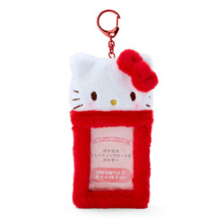 Hello Kitty Fluffy Card Case Keychain : Enjoy Idol Series