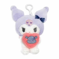 Kuromi Clip On Mascot Plush