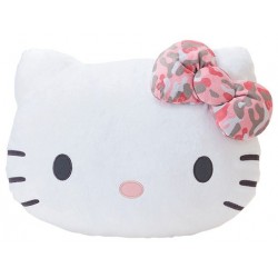 Hello Kitty Face Cushion: Pink Camo