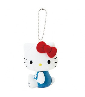 Hello Kitty Key Chain W/Mascot: White