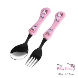 Hello Kitty Wave Spoon & Fork Set