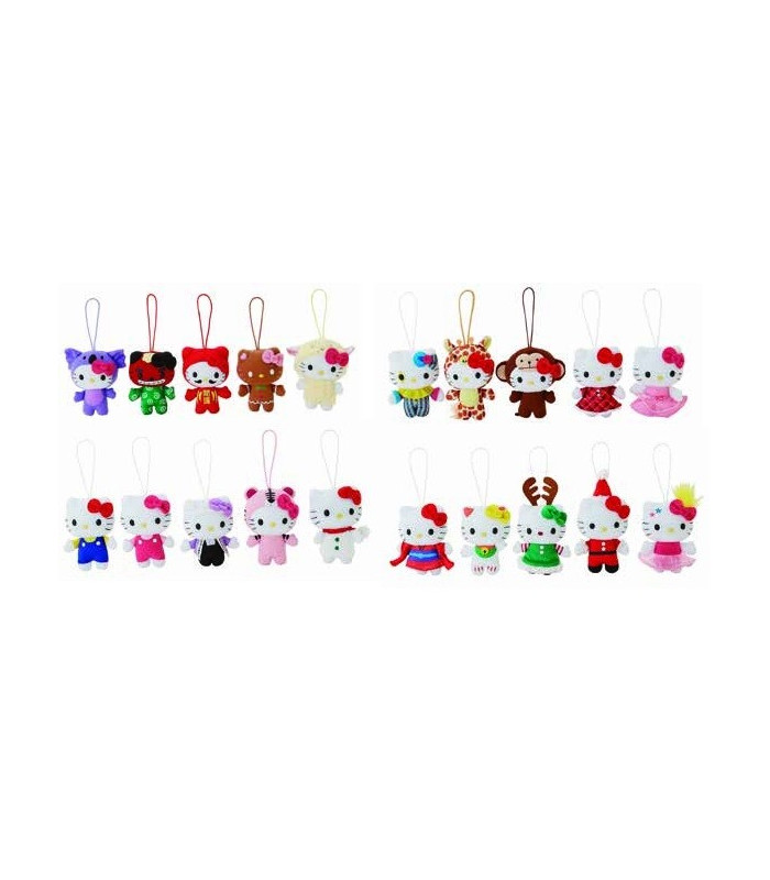Hello Kitty Mascot Plush Christmas Ornament Ast 4 Inch The Kitty
