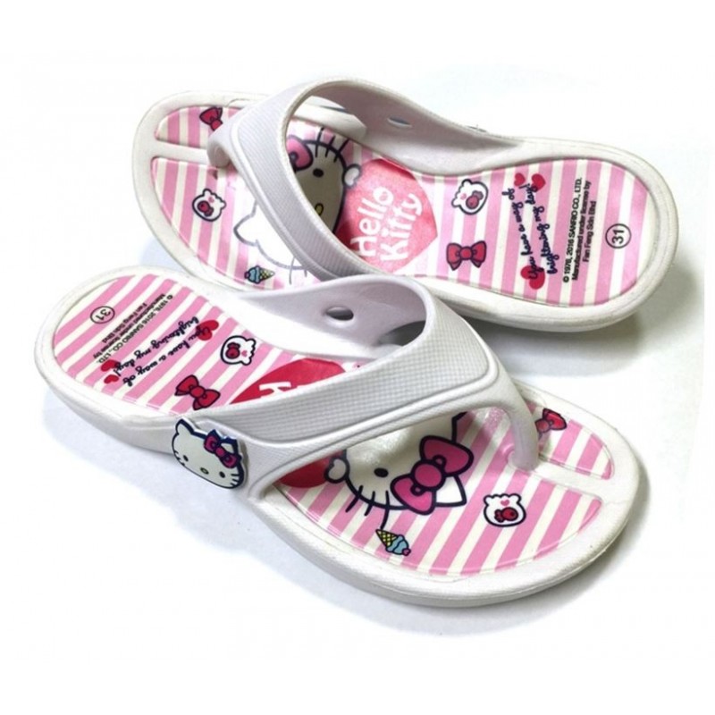 Hello Kitty Flip Flops Jandals White - The Kitty Shop