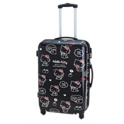 Hello Kitty Rolling Suitcase: L Bk Hrt
