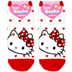 Hello Kitty Socks: Adult Face Heart