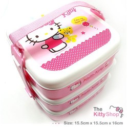 Hello Kitty 3 Layer Picnic Lunch Box set