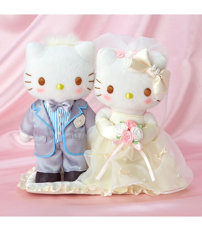 hello kitty wedding plush
