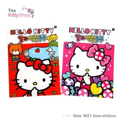 Hello Kitty Coloring Note(Pink/Red)