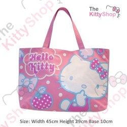 Hello Kitty Large Tote Bag Dot Pink