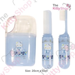 Hello Kitty Toothbrush with Cup Blueberry