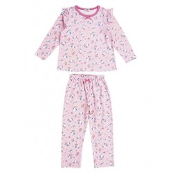 Hello Kitty Long Sleeve Pajamas: Pink 120