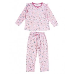 Hello Kitty Long Sleeve Pajamas: Pink 100