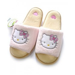 Hello Kitty Micro fleece indoor slippers Beige