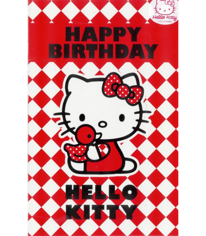 HELLO KITTY B'DAY/CHECKS (6)