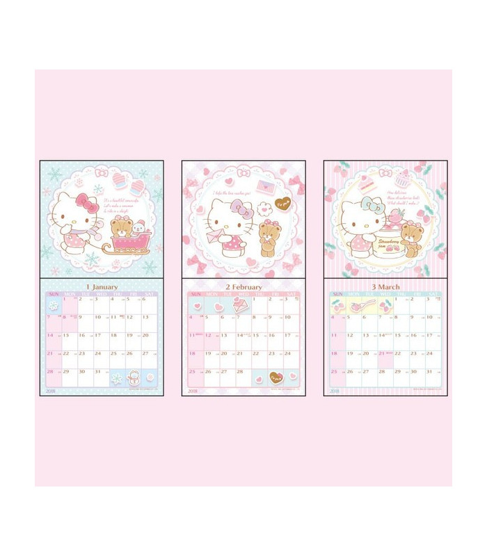 Hello Kitty Wall Calendar: Medium 2018
