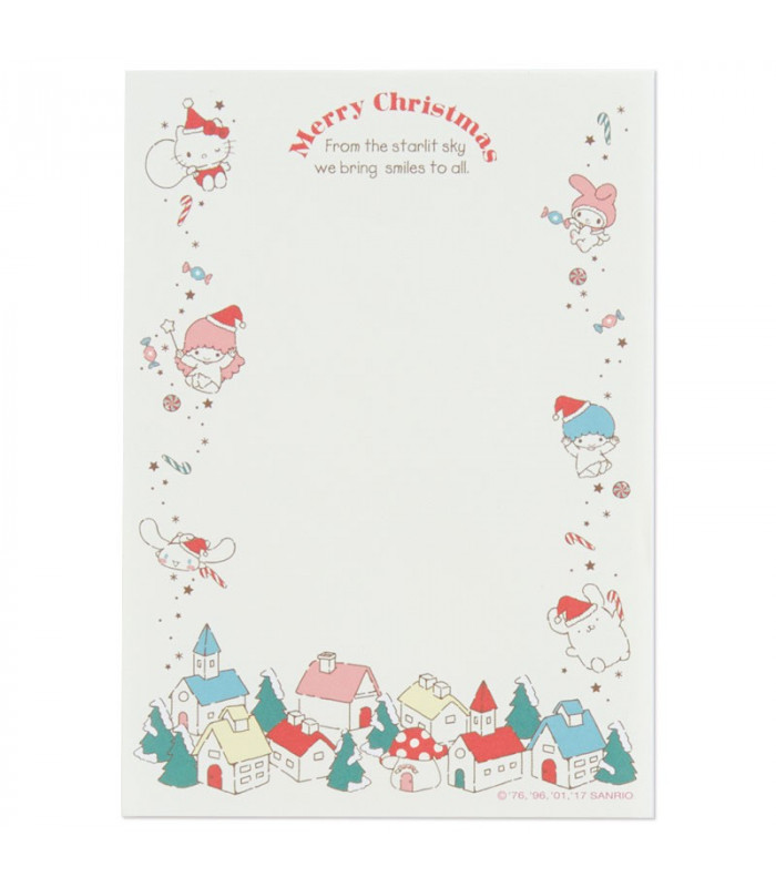 Assorted Sanrio Characters Mini Letter Set Christmas