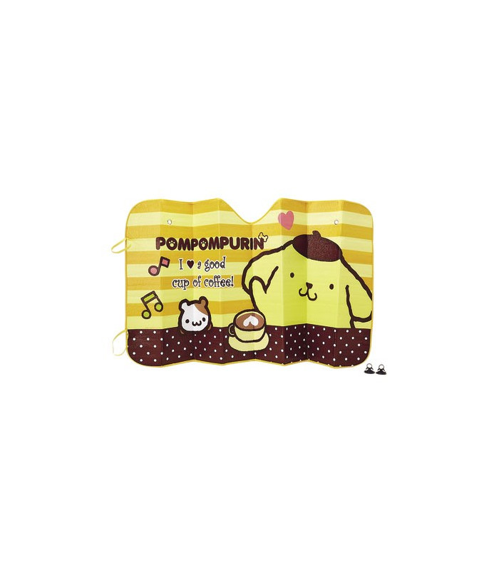 Pompompurin Front Sunshade: Coffee