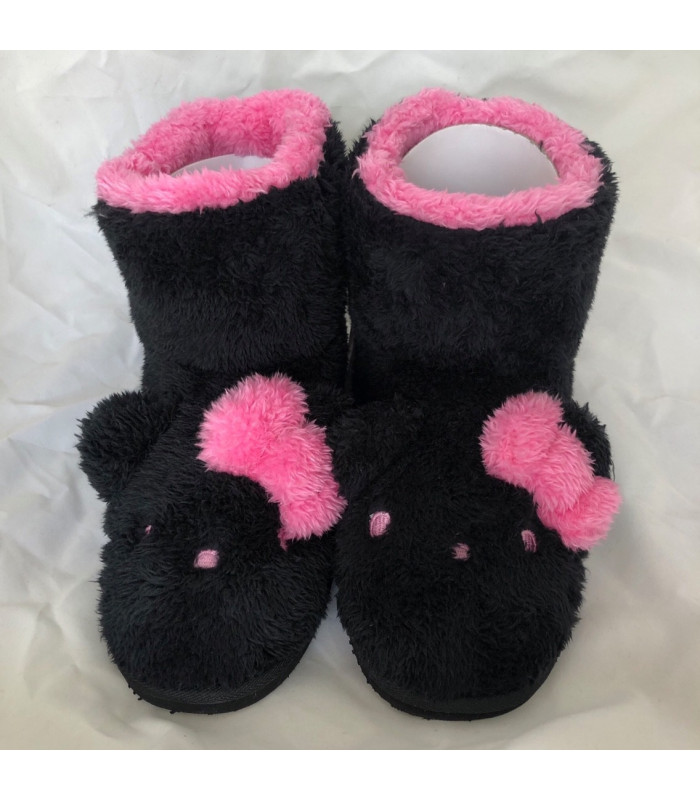 Hello Kitty Mouton Boots Ladies Large Black
