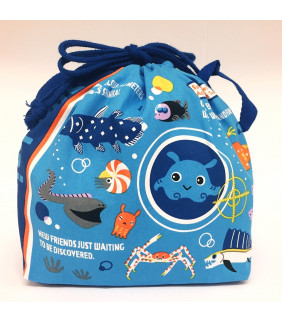 Shinkaizoku Lunch Drawstring Bag: Frnds